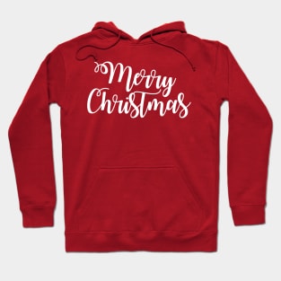 Merry Christmas Holiday calligraphy Hoodie